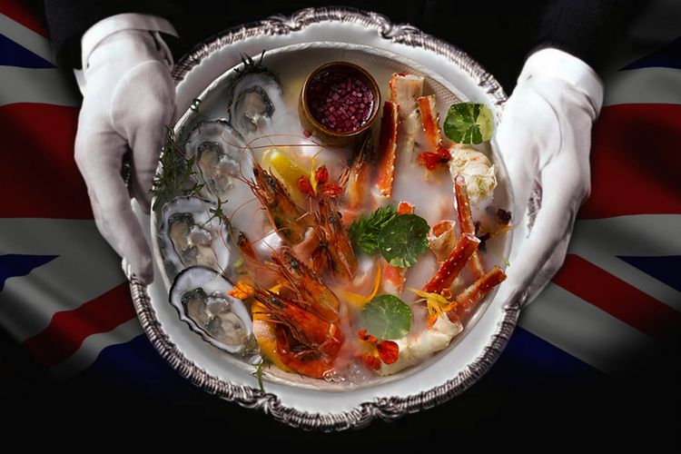 Hidangan laut segar ala Inggris yang dihadirkan dalam When Jakarta Meets London-Bringing The Heritage of The Savoy to The City.