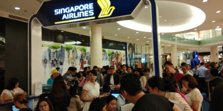 Singapore Airlines - BCA Travel Fair 2017 di Gandaria City Mall, Jakarta