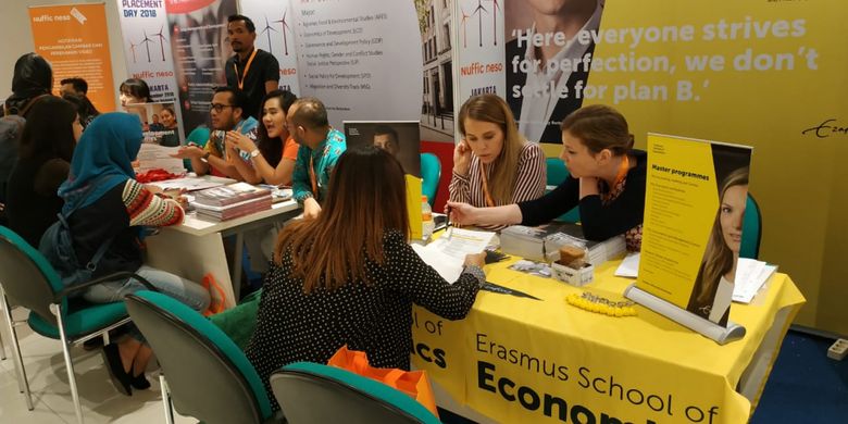 Nuffic Neso Indonesia menggelar acara Dutch Placement Day (DPD) hari ini (9/11/2018) di Gedung Perpustakaan Nasional, Jakarta, menggandeng 27 universitas riset dan ilmu terapan Belanda.