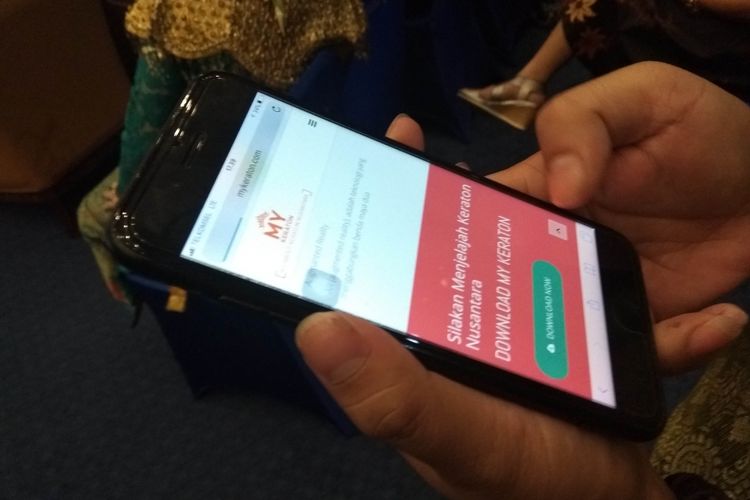 Aplikasi My Keraton sebagai jawaban Keraton Nusantara untuk menyongsong era digital.