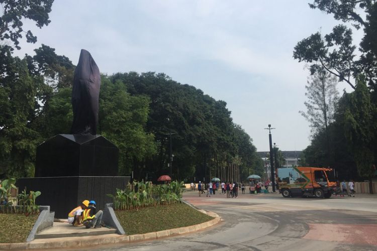 Kawasan sekitar patung Bung Karno di Kompleks Gelora Bung Karno (GBK).