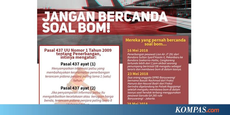 INFOGRAFIK: Jangan Bercanda soal Bom!