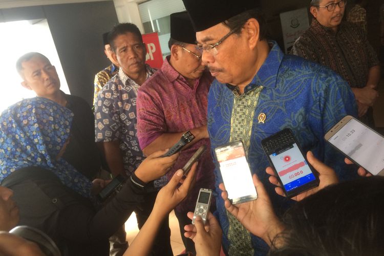 Jaksa Agung Muhammad Prasetyo di Kantor Kejaksaan Agung, Jakarta Selaran, Jumat(11/1/2019).