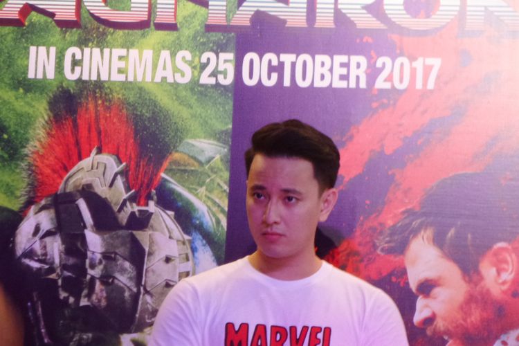 Billy Davidson ketika menghadiri promosi film Thor: Ragnarok di Pasific Place, SCBD, Jakarta Selatan, Jumat (20/10/2017)