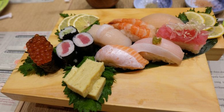 Natsu Sushi Set, di Itacho Sushi. 