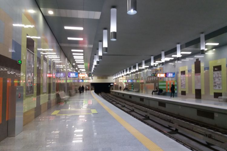 Kondisi Stasiun Sofia Metro, Bulgaria.