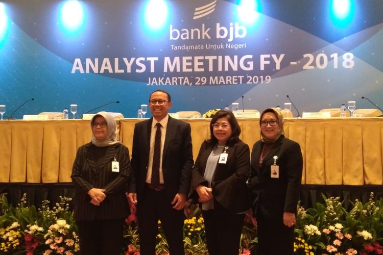 Para direksi bank bjb dalam Analys Meeting Full Year 2018.