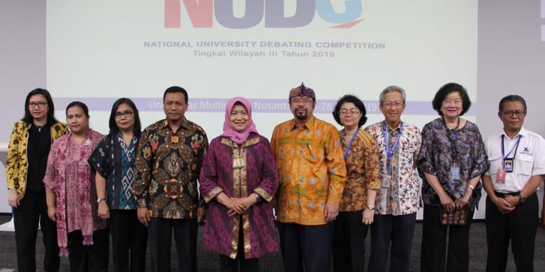 LLDikti Wilayah III menggelar kompetisi National University Debating Championship (NUDC) yang berlangsung di kampus UMN, Serpong, Tangerang, Banten dari 26 hingga 28 Juli 2019.