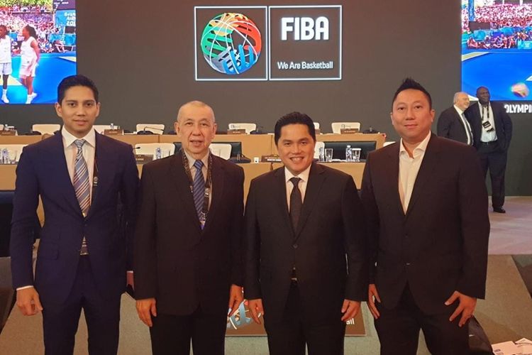 Ketua Umum Komite Olimpiade Indonesia, Erick Thohir kembali dipercaya menjadi anggota Central Board Federasi Bola Basket Internasional FIBA tahun 2019 - 2023 di Beijing, 29 Agustus 2019,