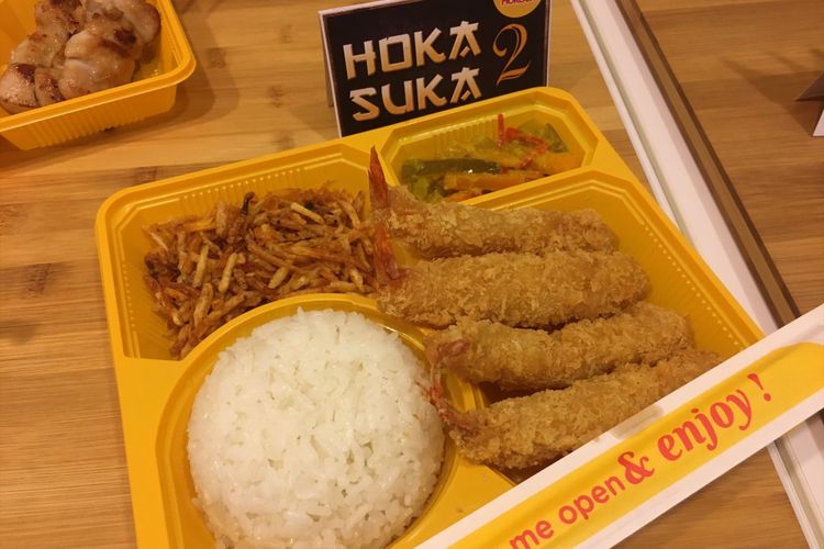 Menu baru dari Hokben Hoka Suka 2, perpaduan antara makanan jepang dengan makanan khas Indonesia, Selasa (20/2/2018).