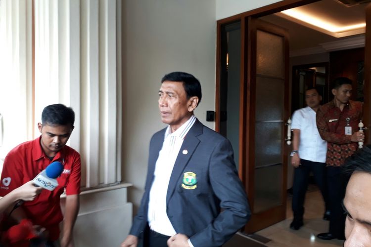 Menteri Koordinator Politik Hukum dan Keamanan Wiranto, Selasa (3/10/2017)