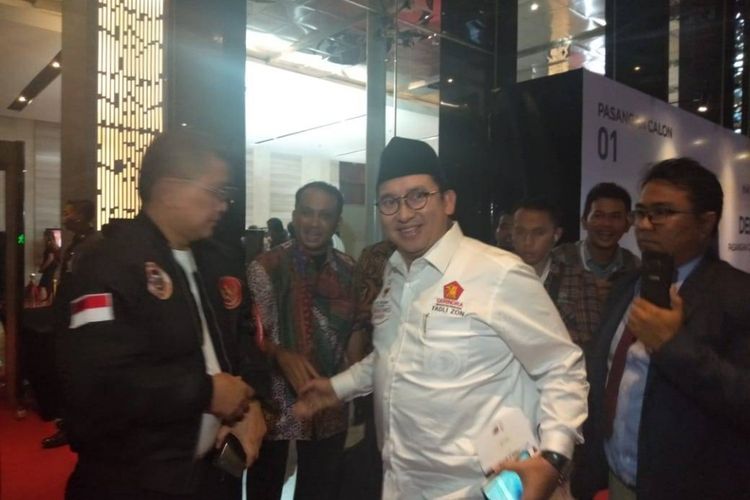 Fadli Zon hadiri debat pertama pilpres