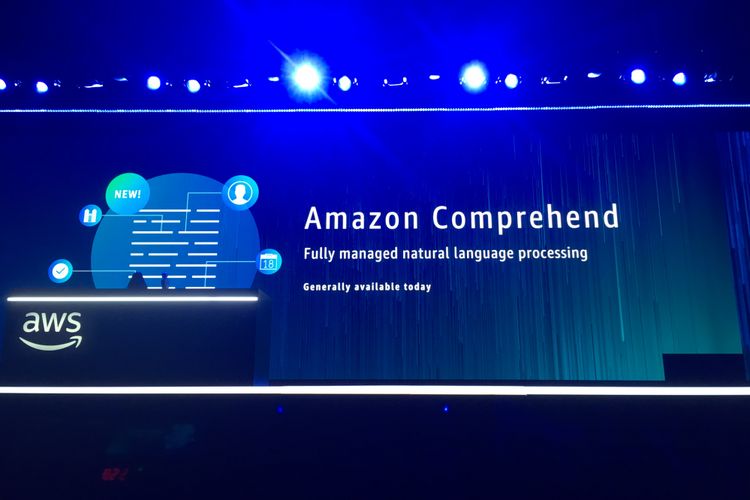 Pengenalan Amazon Comprehend di AWS re: Invention 2017 di Las Vegas, Amerika Serikat, Rabu (29/11/2017) waktu setempat.