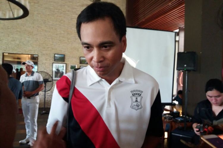 Direktur Pemasaran Delta Djakarta, Ronny Titiheruw di Senayan National Golf Club House, Jakarta, Senin (23/10/2017). 