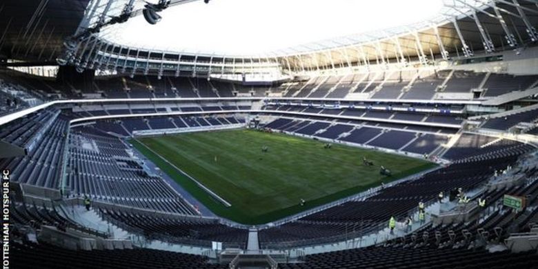 Stadion baru milik Tottenham Hotspur di London.