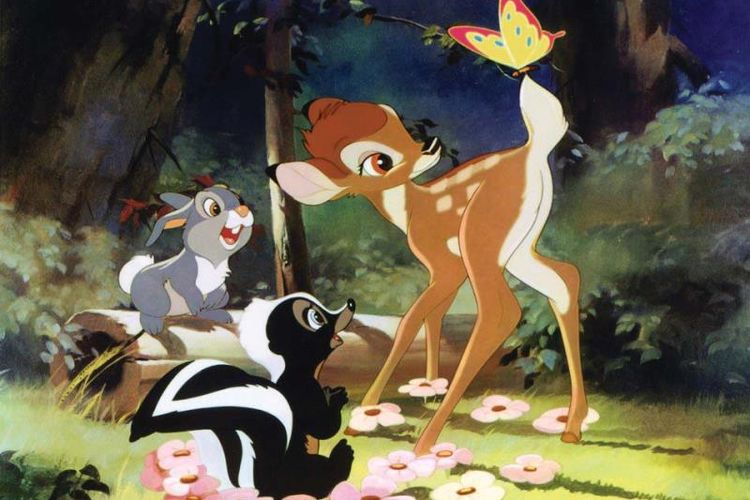 Kartun Bambi dari Walt Disney pada 1942. (The Walt Disney Company via Britannica)