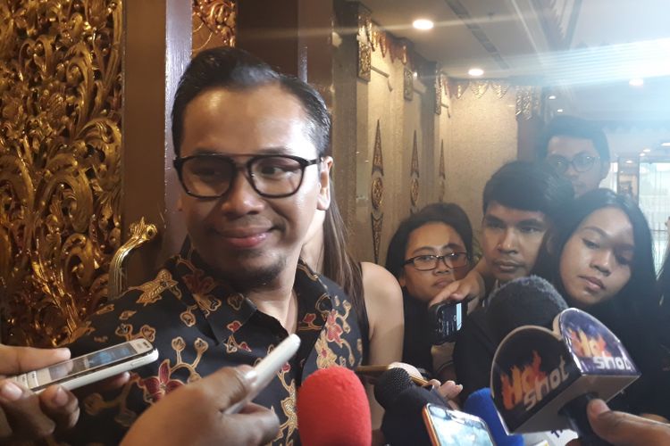 Sammy Simorangkir diwawancara di Hotel Kartika Chandra, Jalan Gatot Subroto, Jakarta Selatan, pada Kamis (4/5/2017).