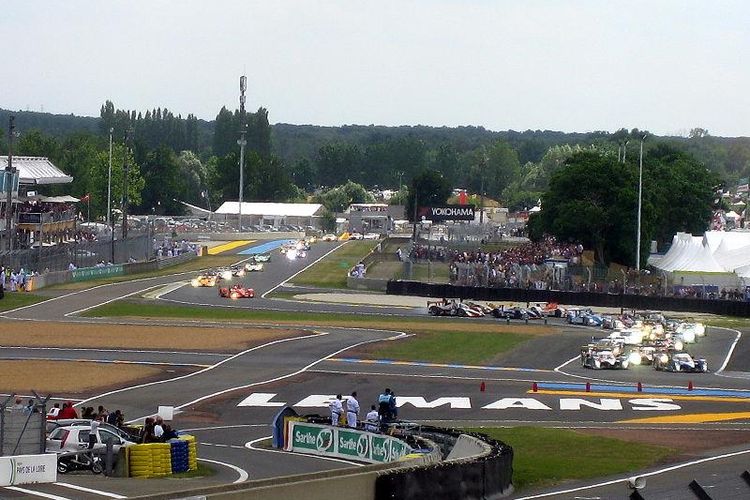 Circuit de la Sarthe tempat balapan 24 jam Le Mans digelar.