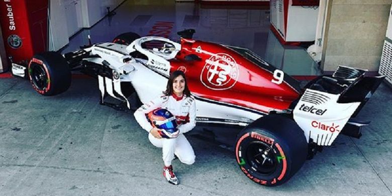 Tatiana menjadi Test Driver tim F1 Sauber