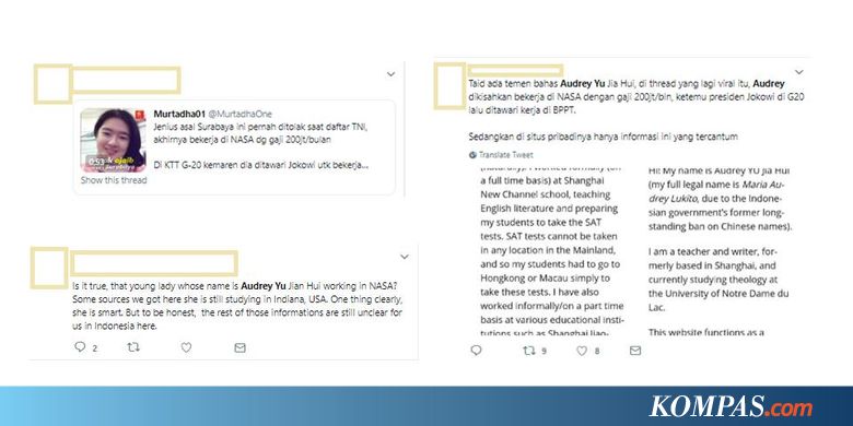 Viral soal Audrey Yu Jia Hui, Ini Klarifikasi Lengkapnya