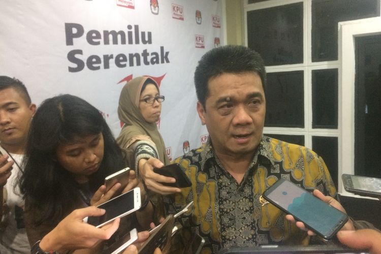 Ketua DPP Partai Gerindra Ahmad Riza Patria saat Ditemui di Kantor KPU Pusat, Jakarta, Selasa (17/7/2018).