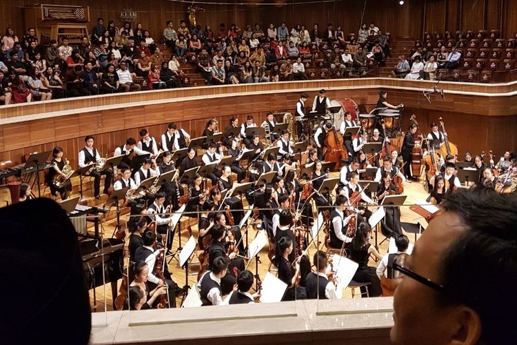 Guangzhou Symphony Youth Orchestra (GSYO) yang merupakan sebuah kelompok musik klasik barat dibawah binaan Guangzhou Symphony Orchestra. Mereka menggelar pergelaran musik di Jakarta pada Jumat (11/8/2017).
