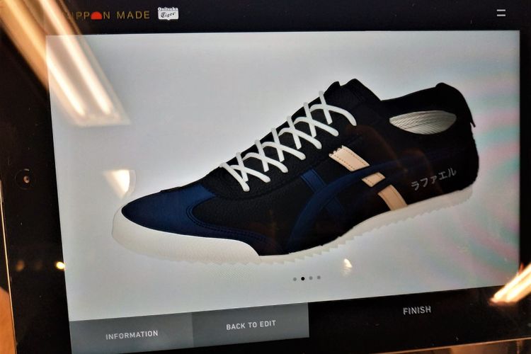 Onitsuka Tiger memberi layanan baru yaitu sepatu custom