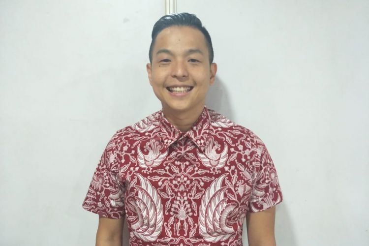 Ernest Prakasa saat ditemui di Istora Senayan, Jakarta Pusat, Minggu (10/3/2019).