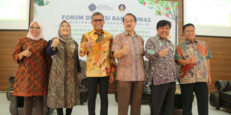 Forum Diskusi Bakohumas Kementerian Ketenagakerjaan (Kemnaker) di Lembang, Jawa Barat, Kamis (25/10/2018).