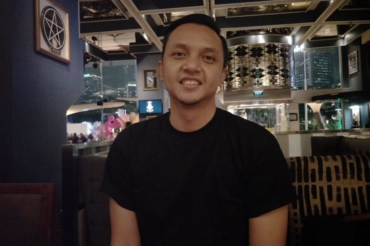 Iga Massardi saat ditemui di Hard Rock Kafe, SCBD, Jakarta Selatan, Kamis (13/9/2018).