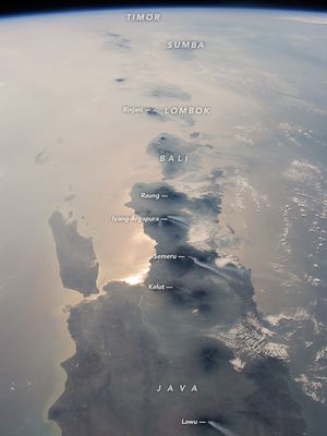 Astronot ISS memotret wilayah Jawa, Bali, dan Lombok