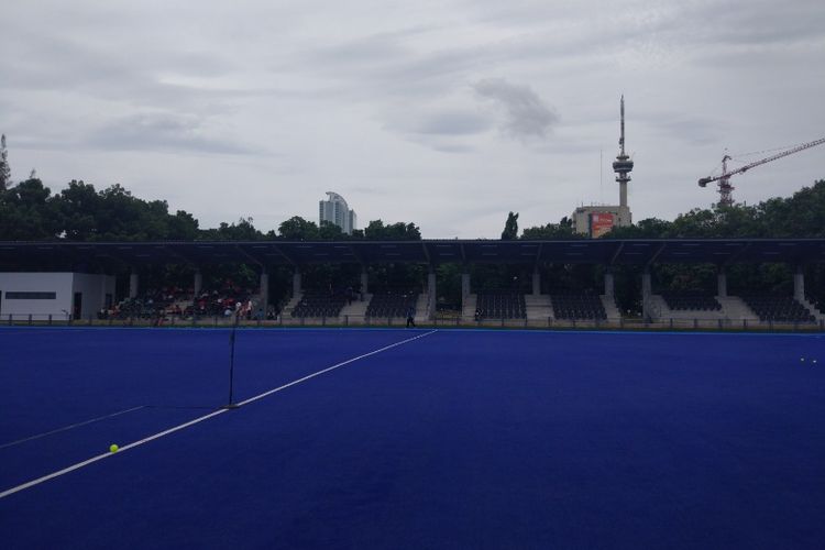 Lapangan Hoki Gelora Bung Karno (GBK), Senayan, Jakarta. 