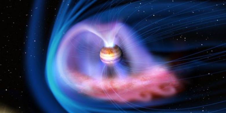 Peneliti menduga angin matahari berkontribusi pada aurora Jupiter.