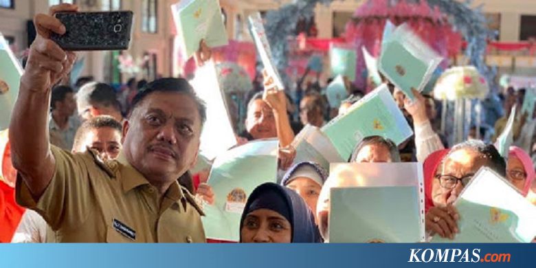 Dukung Program Pemerintah, Gubernur Sulut Serahkan Ribuan Sertifikat Tanah Warga