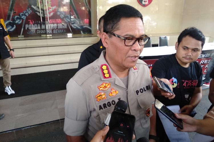 Kabid Humas Polda Metro Jaya Komisaris Besar Argo Yuwono di Mapolda Metro Jaya, Sabtu (29/6/2019)