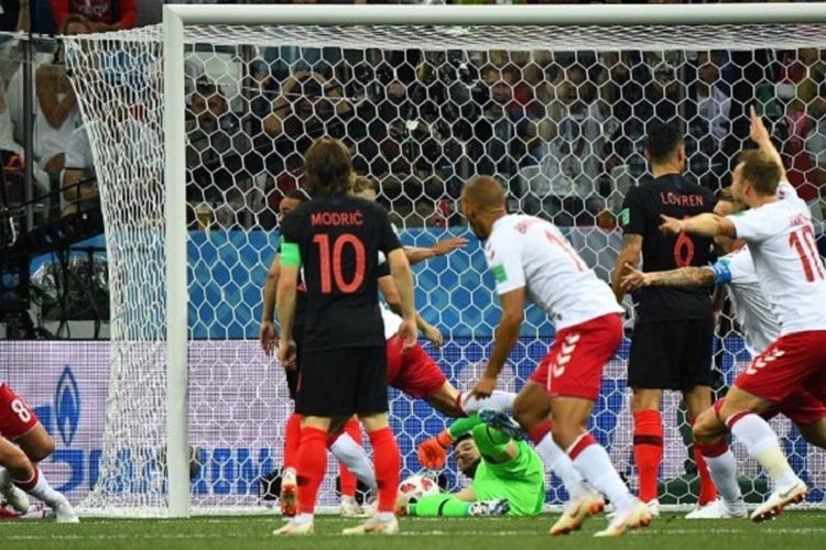 Babak I Kroasia vs Denmark, Diwarnai Gol Tercepat Piala Dunia 2018