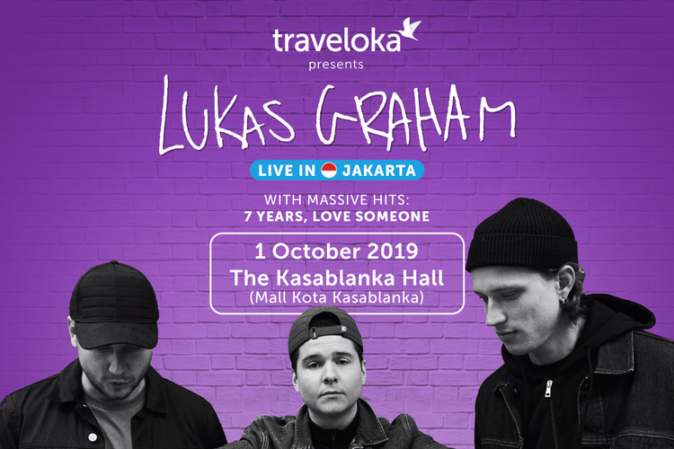 Poster konser Lukas Graham di Indonesia