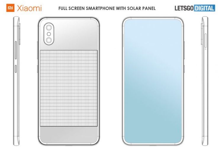 Sebuah pengajuan paten menunjukkan bahwa Xiaomi tengah merancang sebuah ponsel dengan tenaga surya