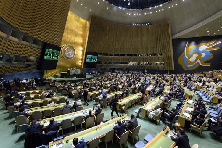 Ruang sidang Majelis Umum PBB.