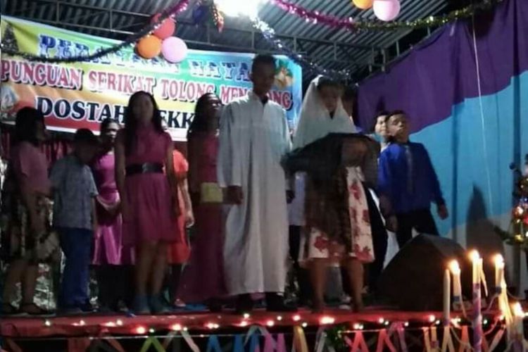 Perayaan Natal STM Dostahi Pematangsiantar, Rabu (26/12/2018) malam.