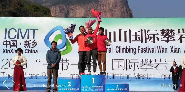 Di nomor men?s speed, Aspar Jaelolo keluar sebagai pemenang dengan catatan waktu 5,99 detik. Ia melibas atlet dari China, Lin Penghui di babak final yang menorehkan waktu 6,30 detik.