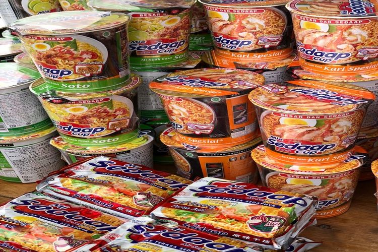 Produk mie instant asal Indonesia. 