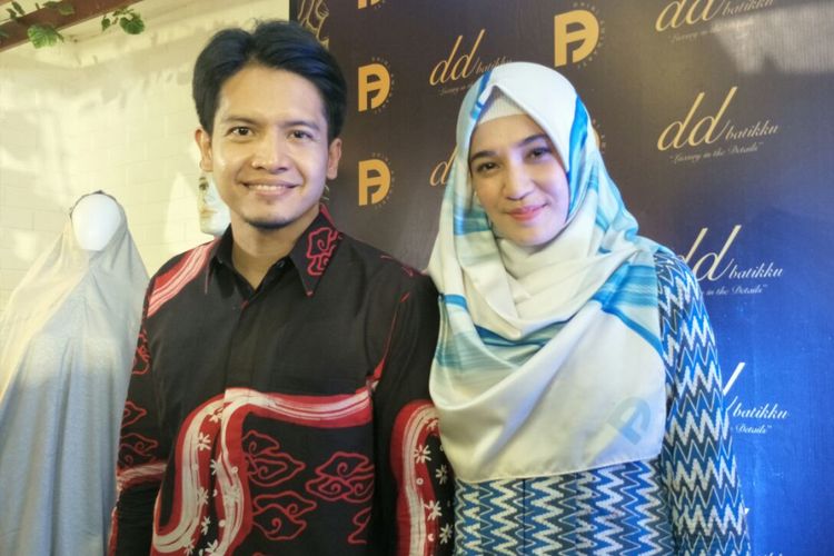 Dimas Seto dan Dhini Aminarti ditemui dalam sebuah acara di kawasan Kebayoran Baru, Jakarta Selatan, Minggu (6/5/2018).