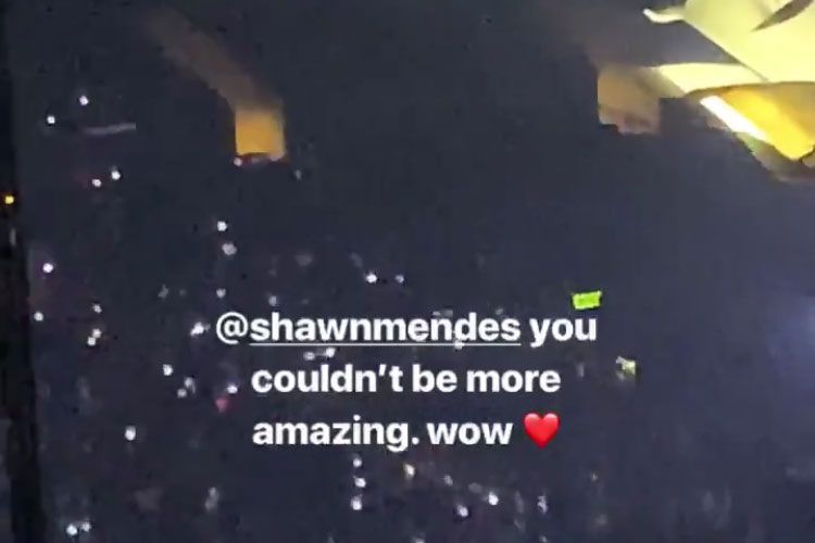 Camila Cabello kembali memuji rekan duetnya, Shawn Mendes saat menonton konser di Los Angeles. 