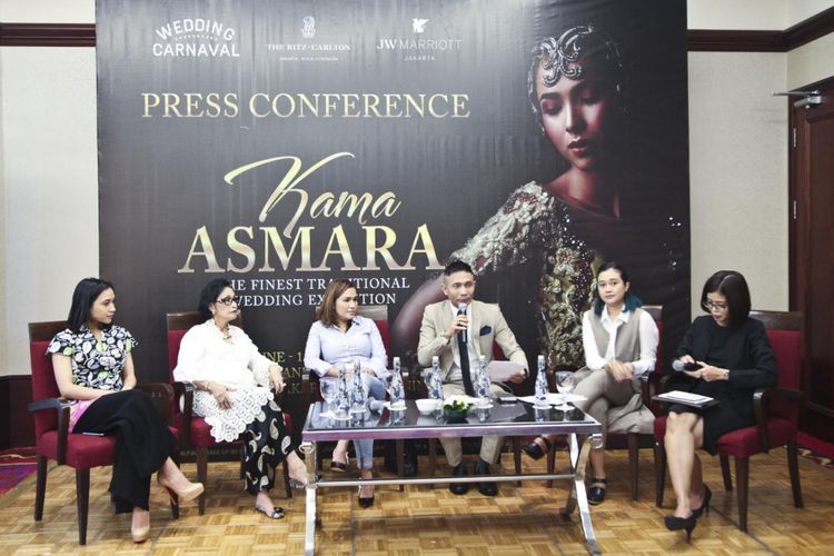 Konferensi pers pameran pernikahan tradisional Kama Asmara, The Ritz-Carlton Jakarta, Mega Kuningan.