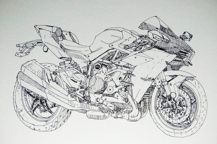 Kawasaki Ninja H2r Coloring Pages