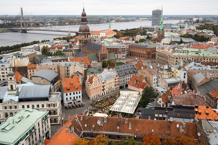 Kota Tua Riga, Latvia