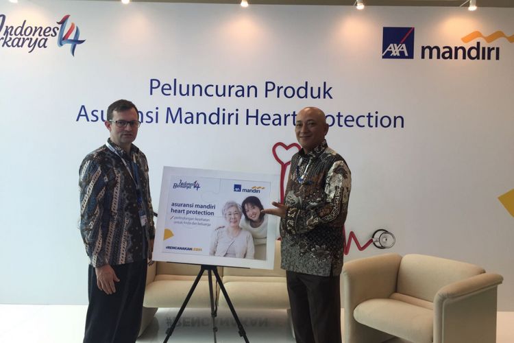 Peluncuran Asuransi Mandiri Heart Protection, Rabu (13/12) di AXA Tower, Jakarta