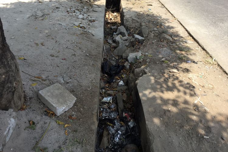 Tempat kejadian pembakaran MA pada Selasa (1/8/2017) di Pasar Muara Bakti, Desa Muara Bakti, Kecamatan Babelan, Kabupaten Bekasi, Jumat (4/8/2017). 