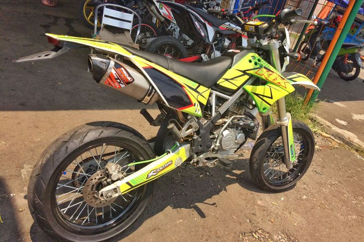 Modifikasi Motor Klx 150 Supermoto / Modifikasi Motor Trail Bebek Sport